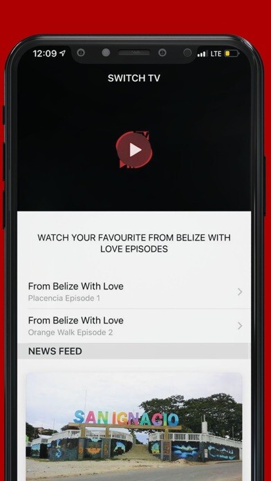 Emulate iPhone app SWITCH TV - Belize using MyAndroid Emulate iPhone app SWITCH TV - Belize using MyAndroid