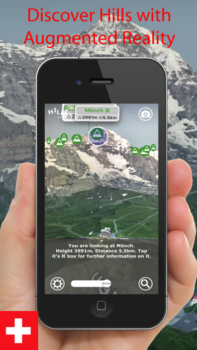 Emulate iPhone app SWITZERLAND Hills AR using MyAndroid Emulate iPhone app SWITZERLAND Hills AR using MyAndroid