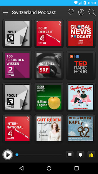 Run android online APK Switzerland Podcast from MyAndroid or emulate Switzerland Podcast using MyAndroid