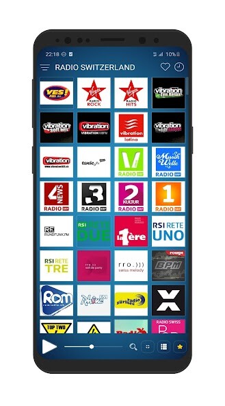 Emulate Android APK Switzerland Radio Stations