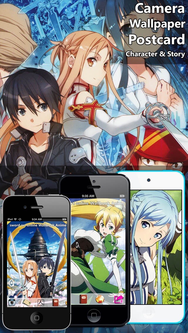Emulate iPhone app Sword Art Online WallBook Anime using MyAndroid Emulate iPhone app Sword Art Online WallBook Anime using MyAndroid