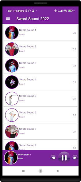 Run android online APK Sword Sounds 2022 from MyAndroid or emulate Sword Sounds 2022 using MyAndroid