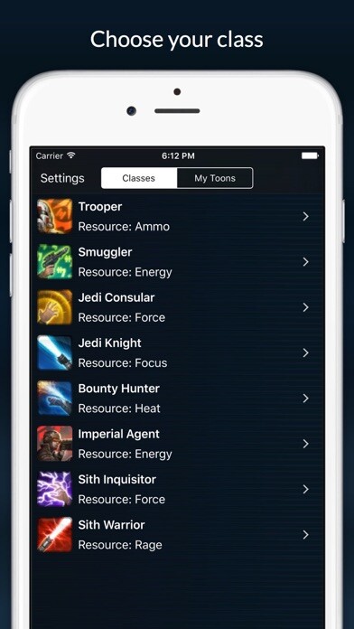 Emulate iPhone app SWTOR Discipline And Utility Calculator using MyAndroid Emulate iPhone app SWTOR Discipline And Utility Calculator using MyAndroid