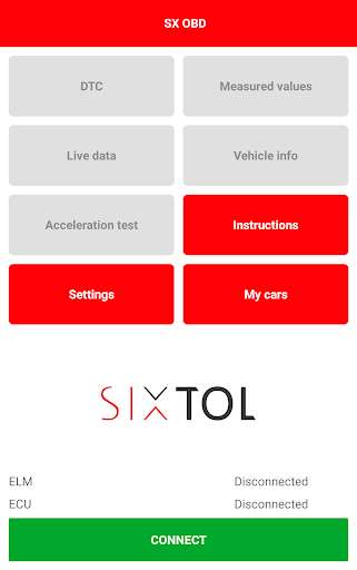 Run android online APK SX OBD from MyAndroid or emulate SX OBD using MyAndroid