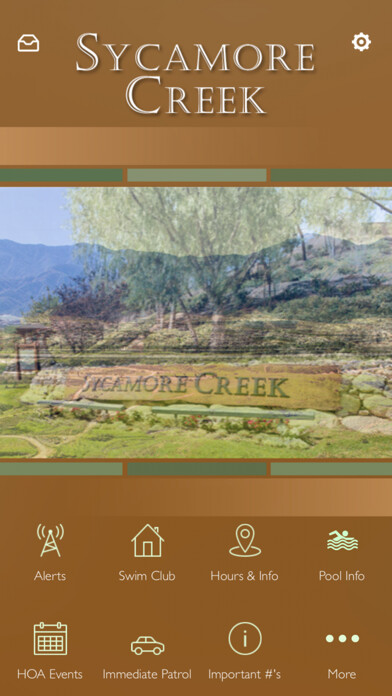 Emulate iPhone app Sycamore Creek Community using MyAndroid