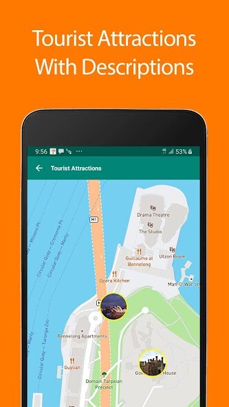 Run android online APK Sydney Offline Map and Travel Guide from MyAndroid or emulate Sydney Offline Map and Travel Guide using MyAndroid