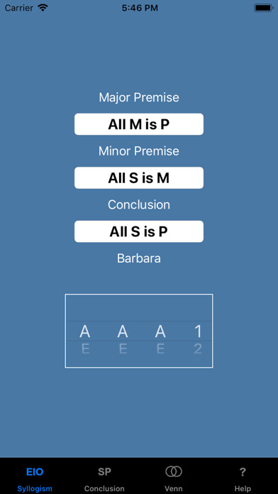 Emulate iPhone app Syllogism using MyAndroid Emulate iPhone app Syllogism using MyAndroid