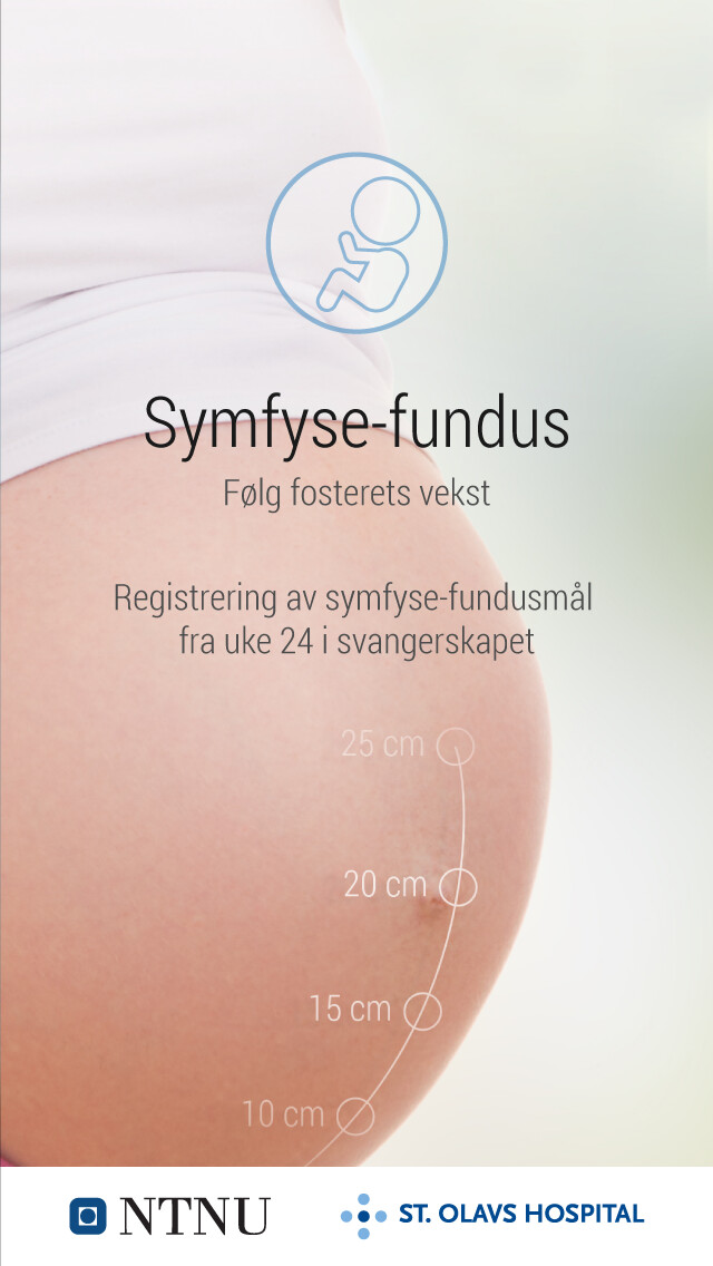 Emulate iPhone app Symfyse-fundusmål for gravide using MyAndroid