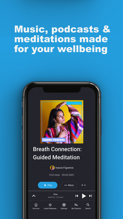 Emulate iPhone app Symphony 1: Music & Wellbeing using MyAndroid