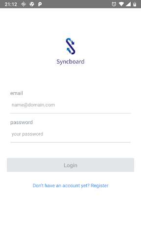 Run android online APK Syncboard from MyAndroid or emulate Syncboard using MyAndroid