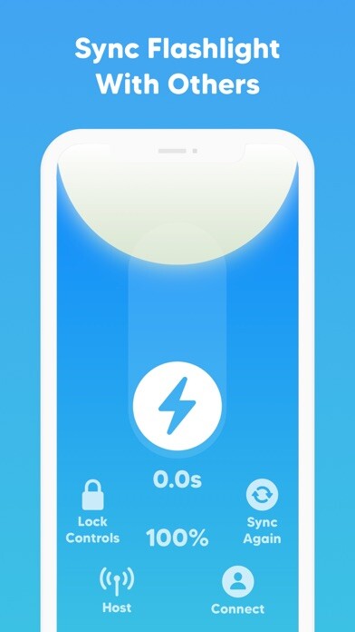 Emulate iPhone app Sync Flashlight With Others using MyAndroid