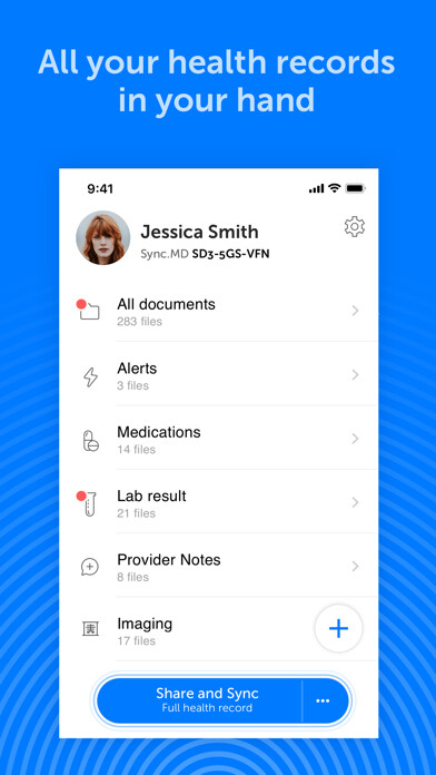 Run android online APK Sync.MD Personal Health Record from MyAndroid or emulate Sync.MD Personal Health Record using MyAndroid