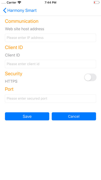 Emulate iPhone app SYNEL HARMONY SMART using MyAndroid
