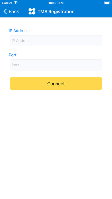 Emulate iPhone app Synergix TMS Registration using MyAndroid Emulate iPhone app Synergix TMS Registration using MyAndroid