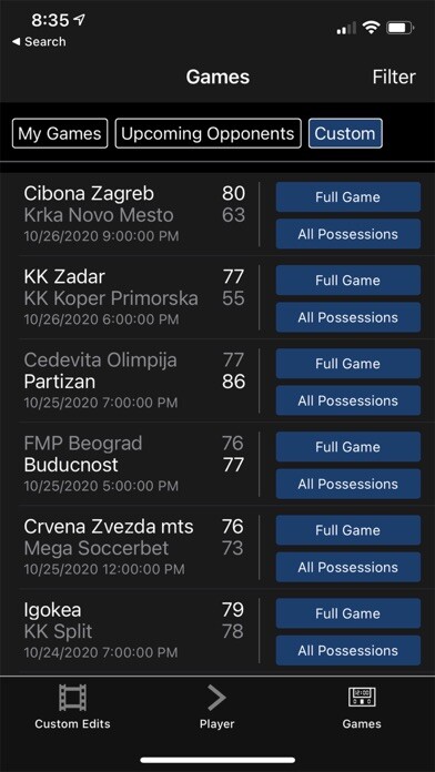 Emulate iPhone app Synergy Sports Mobile Player using MyAndroid