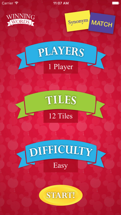 Emulate iPhone app Synonym Match using MyAndroid
