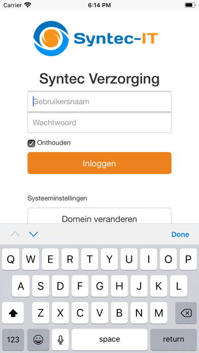 Emulate iPhone app Syntec Verzorgingsprogramma using MyAndroid Emulate iPhone app Syntec Verzorgingsprogramma using MyAndroid