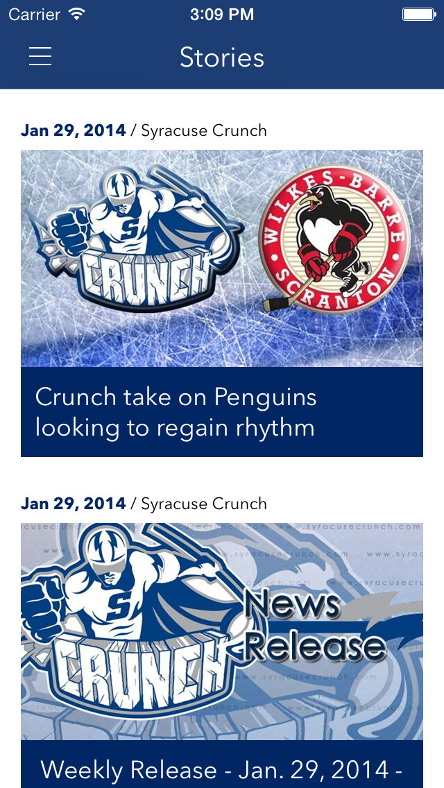 Emulate iPhone app Syracuse Crunch using MyAndroid Emulate iPhone app Syracuse Crunch using MyAndroid