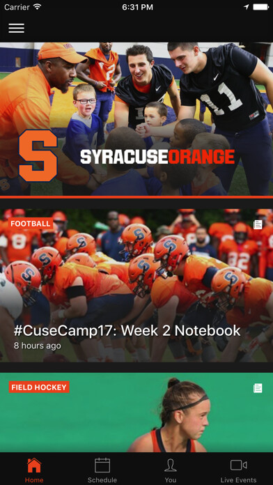 Emulate iPhone app Syracuse Orange using MyAndroid Emulate iPhone app Syracuse Orange using MyAndroid