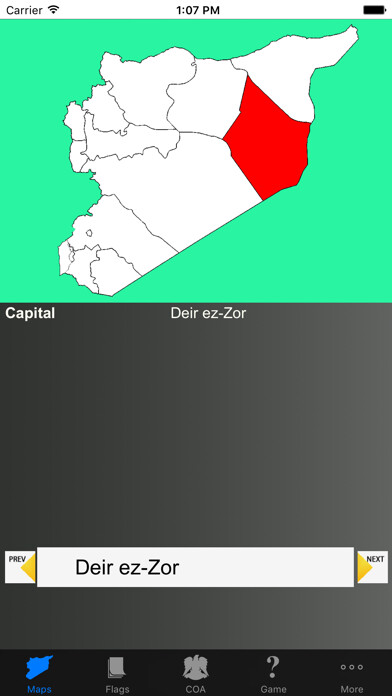 Emulate iPhone app Syria Governorate Maps and Capitals using MyAndroid Emulate iPhone app Syria Governorate Maps and Capitals using MyAndroid