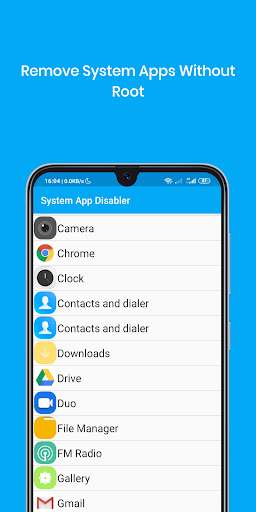 Run android online APK System Apps Uninstaller Without Root from MyAndroid or emulate System Apps Uninstaller Without Root using MyAndroid