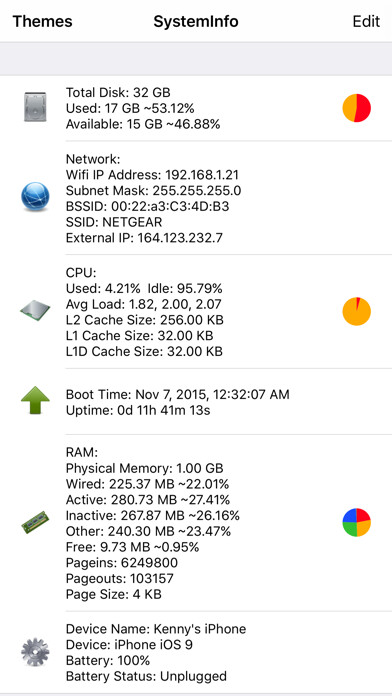 Emulate iPhone app System Information using MyAndroid Emulate iPhone app System Information using MyAndroid
