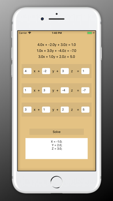 Emulate iPhone app Systems Solver using MyAndroid
