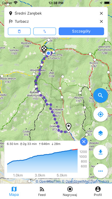 Emulate iPhone app Szlaki - Mapa turystyczna using MyAndroid Emulate iPhone app Szlaki - Mapa turystyczna using MyAndroid