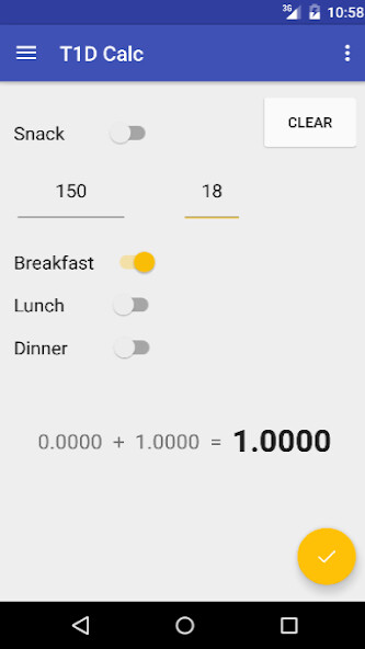 Emulate Android APK t1d Calc Emulate Android APK t1d Calc