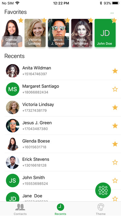 Emulate iPhone app T9 Dialer PRO using MyAndroid