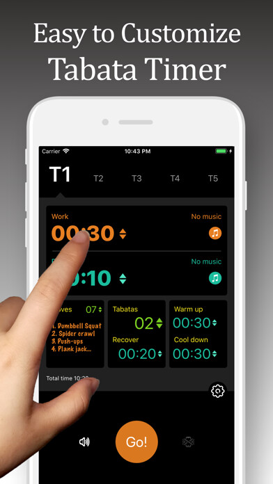 Emulate iPhone app Tabata Timer - GoFit Now using MyAndroid Emulate iPhone app Tabata Timer - GoFit Now using MyAndroid