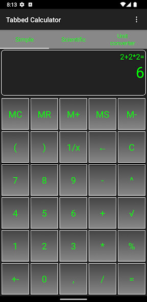 Emulate Android APK Tabbed Calculator Emulate Android APK Tabbed Calculator
