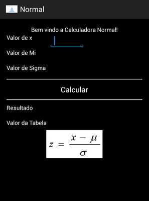 Emulate Android APK Tabela Normal Z
