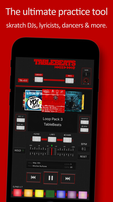 Emulate iPhone app TableBeats: Scratch DJ Library using MyAndroid Emulate iPhone app TableBeats: Scratch DJ Library using MyAndroid