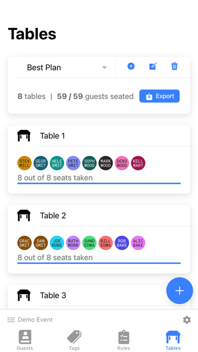 Emulate iPhone app Table Tailor using MyAndroid Emulate iPhone app Table Tailor using MyAndroid