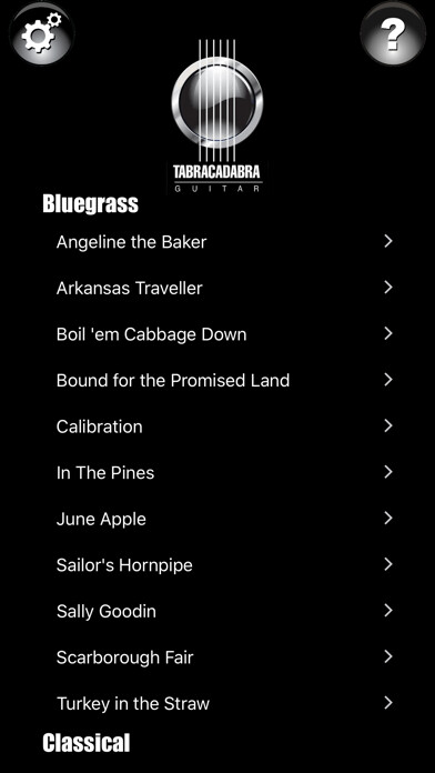 Emulate iPhone app Tabracadabra Guitar using MyAndroid