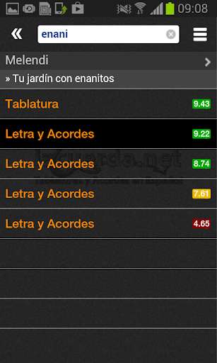 Run android online APK Tabs & Chords in Spanish from MyAndroid or emulate Tabs & Chords in Spanish using MyAndroid