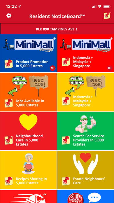 Emulate iPhone app Tack It! Resident NoticeBoard™ using MyAndroid