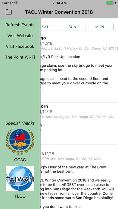 Emulate iPhone app TACL Convention using MyAndroid