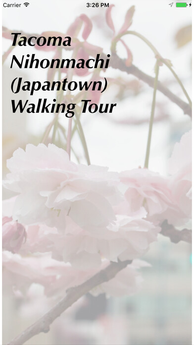 Emulate iPhone app Tacoma Japantown Walking Tour using MyAndroid