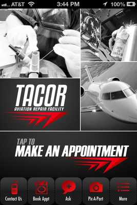 Emulate Android APK TACOR Aviation Repair Facility