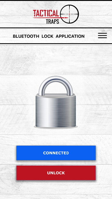 Emulate iPhone app Tactical Traps Bluetooth Lock using MyAndroid