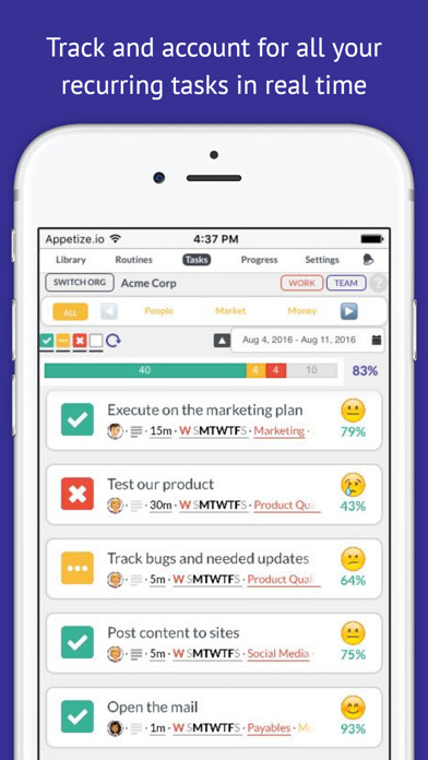 Emulate iPhone app Tactick - Stick with Success and Stay Organized using MyAndroid Emulate iPhone app Tactick - Stick with Success and Stay Organized using MyAndroid