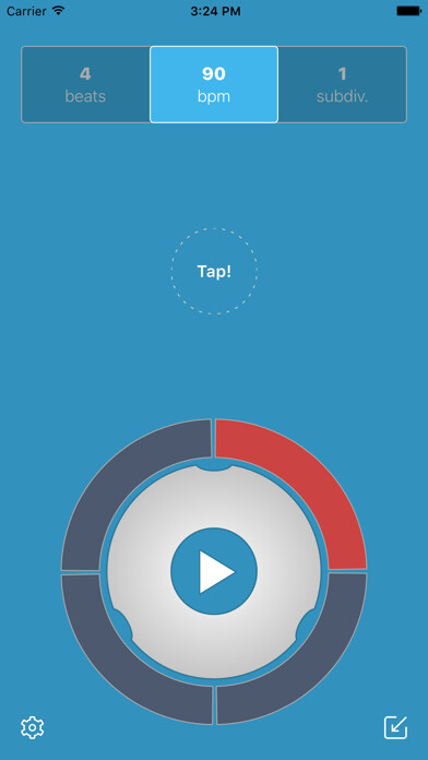 Emulate iPhone app Tactus Metronome using MyAndroid
