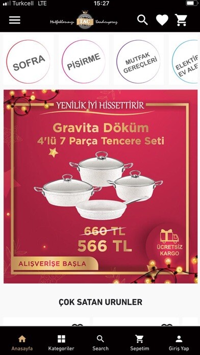 Emulate iPhone app Taç Ev Alışveriş using MyAndroid Emulate iPhone app Taç Ev Alışveriş using MyAndroid
