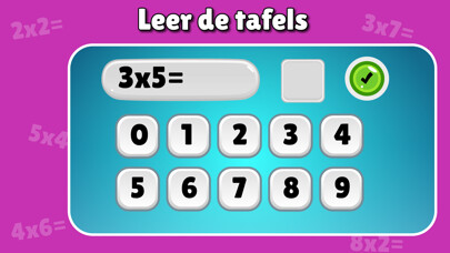Emulate iPhone app Tafels oefenen - leren rekenen using MyAndroid