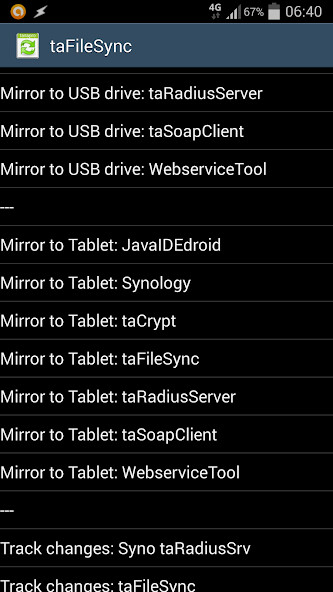 Emulate Android APK taFileSync Emulate Android APK taFileSync