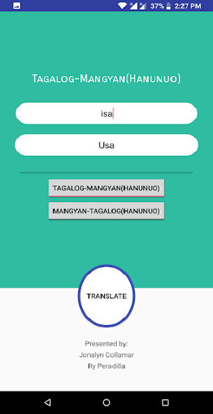 Run android online APK Tagalog-Mangyan(Hanunuo) Translator from MyAndroid or emulate Tagalog-Mangyan(Hanunuo) Translator using MyAndroid Run android online APK Tagalog-Mangyan(Hanunuo) Translator from MyAndroid or emulate Tagalog-Mangyan(Hanunuo) Translator using MyAndroid