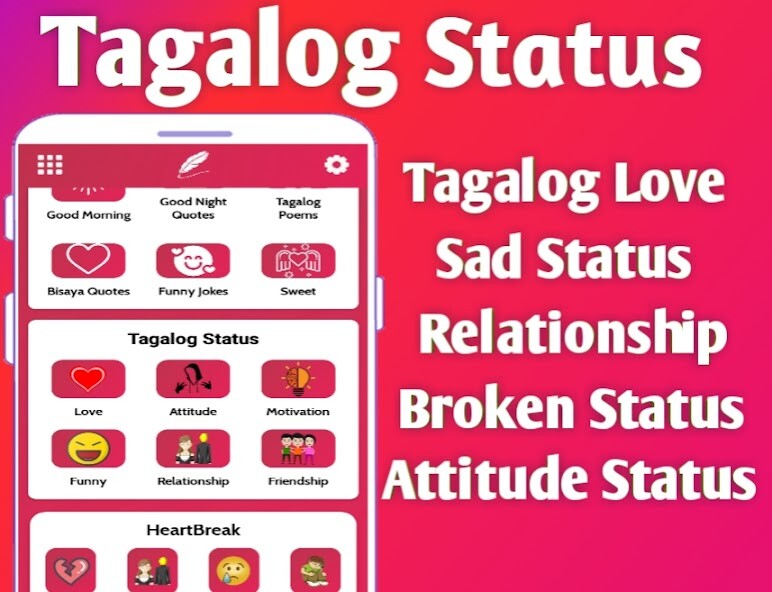 Run android online APK Tagalog Status : Status Maker from MyAndroid or emulate Tagalog Status : Status Maker using MyAndroid