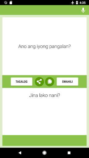 Run android online APK Tagalog-Swahili Translator from MyAndroid or emulate Tagalog-Swahili Translator using MyAndroid